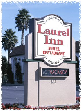 Laurel Inn Sign framed
