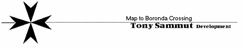 Map to Boronda Crossing