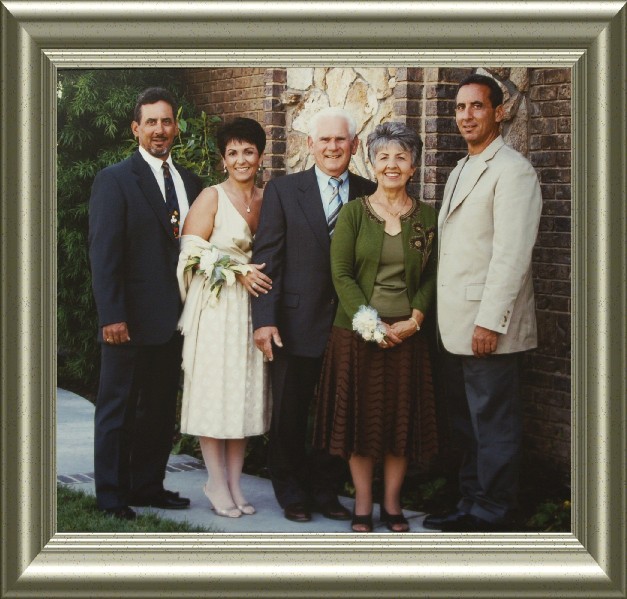 family photo terrys wedding framed sml
